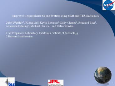 AIRS-TES T and H2O Comparison