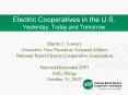 Electric Cooperatives in the U'S' Yesterday, Today and Tomorrow PowerPoint PPT Presentation