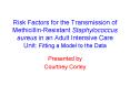 Risk Factors for the Transmission of MethicillinResistant Staphylococcus aureus in an Adult Intensiv PowerPoint PPT Presentation