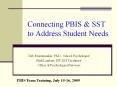 Connecting PBIS PowerPoint PPT Presentation