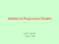 Multilevel Regression Models PowerPoint PPT Presentation