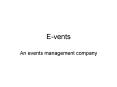 Events PowerPoint PPT Presentation