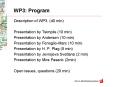 WP3: Program PowerPoint PPT Presentation