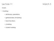 Lecture 11                          March 5