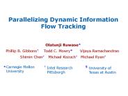 Parallelizing Dynamic Information Flow Tracking