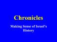 Chronicles PowerPoint PPT Presentation