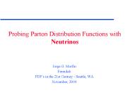 Probing Parton Distribution Functions with Neutrinos