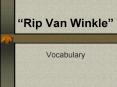 Rip Van Winkle PowerPoint PPT Presentation