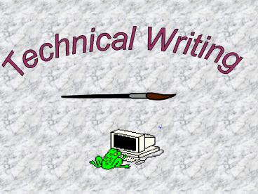 Technical Writing