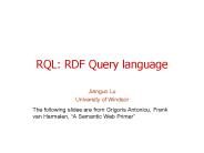 RQL: RDF Query language