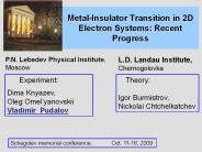 Metal-Insulator%20Transition%20in%202D%20Electron%20Systems:%20Recent%20Progress