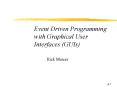 Event Driven Programming with Graphical User Interfaces GUIs PowerPoint PPT Presentation