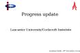 Progress update PowerPoint PPT Presentation