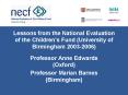 Lessons from the National Evaluation of the Childrens Fund University of Birmingham 20032006 PowerPoint PPT Presentation