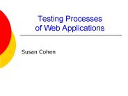 Testing Processes of Web Applications