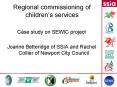 Regional commissioning of childrens services PowerPoint PPT Presentation