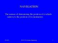 NAVIGATION PowerPoint PPT Presentation