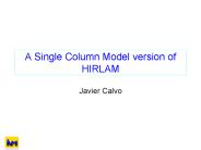 A Single Column Model version of HIRLAM