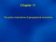 The policy implications of geographical economics