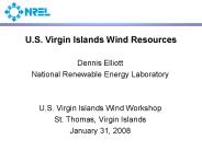 U.S. Virgin Islands Wind Resources