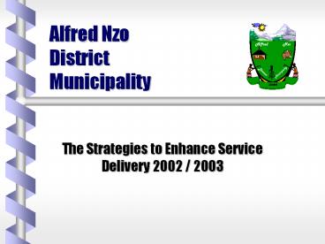 Alfred Nzo District Municipality