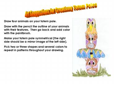 Art Suggestions for Creativng Totem Poles
