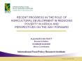 RECENT PROGRESS IN THE ROLE OF AGRICULTURAL DEVELOPMENT IN REDUCING POVERTY IN AFRICA AND PERSPECTIVES ON THE WAY FORWARD PowerPoint PPT Presentation