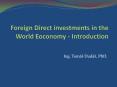Foreign Direct investments in the World Eoconomy - Introduction PowerPoint PPT Presentation