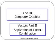 CS430 Computer Graphics
