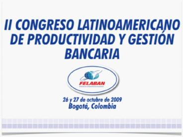 II Congreso Productividad y Gestin Bancaria