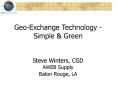 GeoExchange Technology Simple PowerPoint PPT Presentation