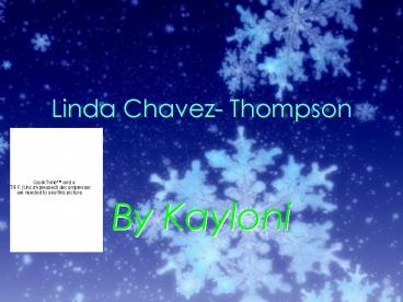 Linda Chavez Thompson
