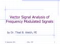 Vector Signal Analysis of Frequency Modulated Signals PowerPoint PPT Presentation