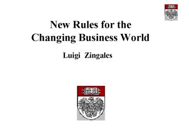 New Rules for the Changing Business World