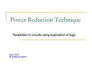 Power Reduction Technique