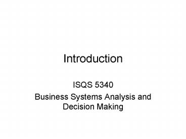 ISQS 5340