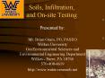 Soils, Infiltration, and On-site Testing PowerPoint PPT Presentation
