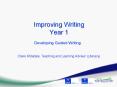 Improving Writing Year 1 PowerPoint PPT Presentation