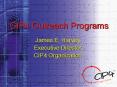 CIP4 Outreach Programs PowerPoint PPT Presentation