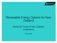 Renewable Energy Options for New Zealand PowerPoint PPT Presentation