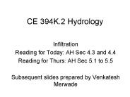 CE 394K.2 Hydrology