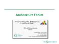 Architecture Forum PowerPoint PPT Presentation