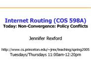 Internet%20Routing%20(COS%20598A)%20Today:%20Non-Convergence:%20Policy%20Conflicts