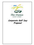 Corporate Golf Day Proposal PowerPoint PPT Presentation