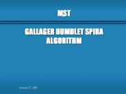 MST GALLAGER HUMBLET SPIRA ALGORITHM