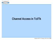 Channel Access in Tcl/Tk