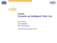 Towel: Towards an Intelligent ToDo List