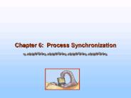 Chapter 6: Process Synchronization