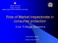 Role of Market Inspectorate in consumer protection PowerPoint PPT Presentation