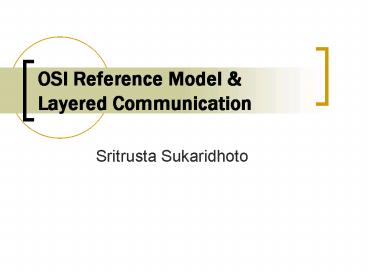 OSI Reference Model